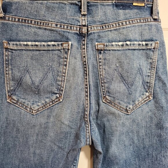 Mother Jean Women Size 25 High Waist Rider Skimp Medium Wash 5 pockets fly zip - Picture 6 of 12